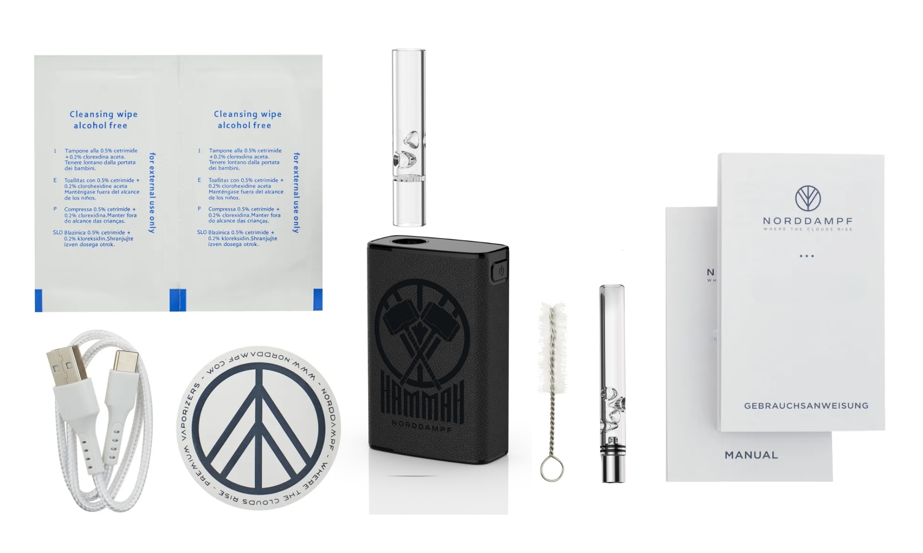 Lieferumfang Norddampf Hammah Vaporizer